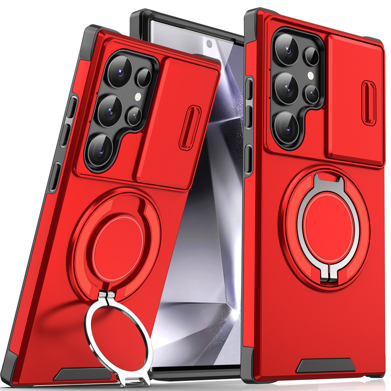 🥳2026 HOT SALE🥳💞50K+ SOLD!🎬🔥 50% OFF! 3-in-1 Magnetic Case for Samsung – Snap & Go Stand + Raised Camera Guard + Full Protection. Your all-in-one daily shield. 🛡️🧲