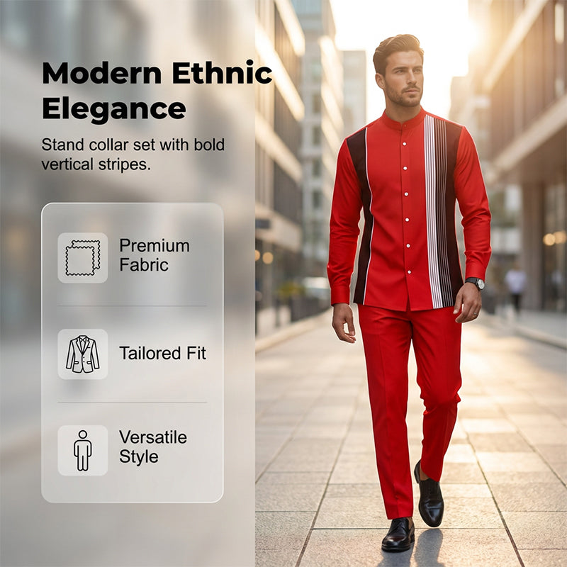 🥳2026 HOT SALE🥳💞50K+ SOLD!👔👖  50% OFF! Men’s 2-Piece Casual Set – Tailored fit moves with you. Durable stitching, easy care. Dress up or down with ease. Your new favourite. 👔🕊️