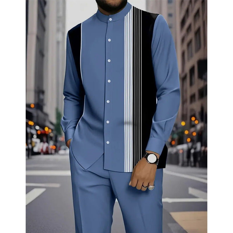 🥳2026 HOT SALE🥳💞50K+ SOLD!👔👖  50% OFF! Men’s 2-Piece Casual Set – Tailored fit moves with you. Durable stitching, easy care. Dress up or down with ease. Your new favourite. 👔🕊️