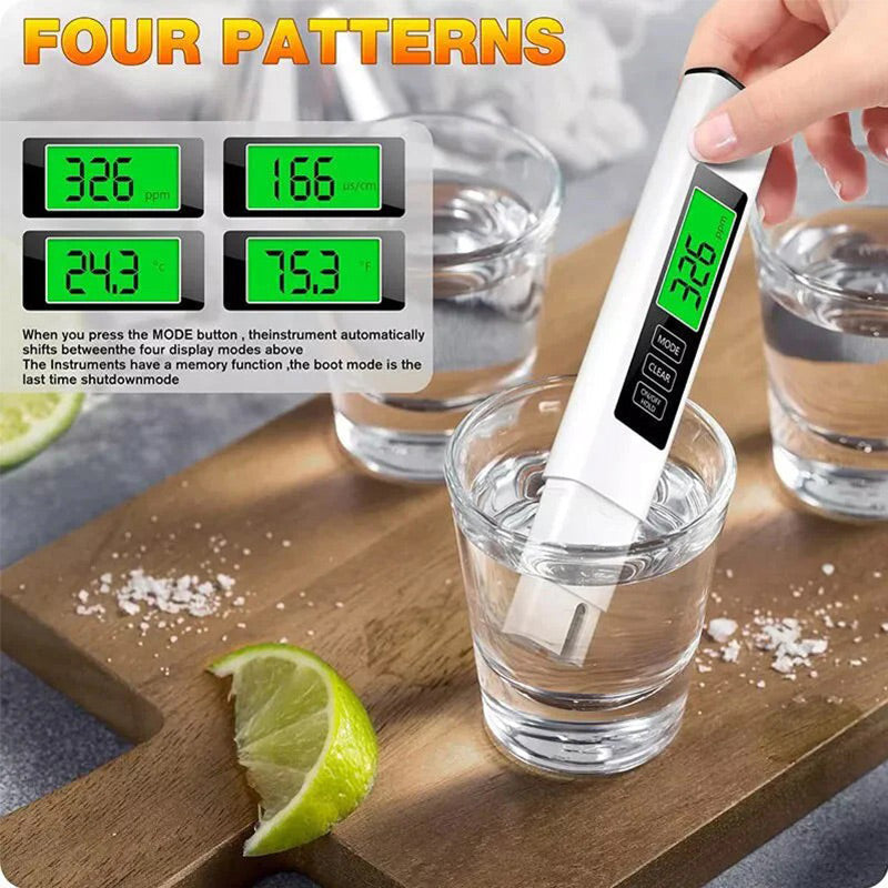 🥳2026 HOT SALE🥳💞50K+ SOLD!💥💧📊 50% OFF! Multi-function Water Quality Test Pen – TDS, conductivity & temp in one. Easy to use, ensures pure drinking water. A health essential. 🛡️✨