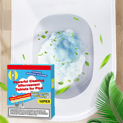 🥳2026 HOT SALE🥳💞50K+ SOLD!🧼💨 50% OFF! Pipe Cleaning Effervescent Tablets – Drop, fizz & flush away clogs. Dissolves hair & grease fast. No scrubbing, no harsh chemicals! 🚰✨