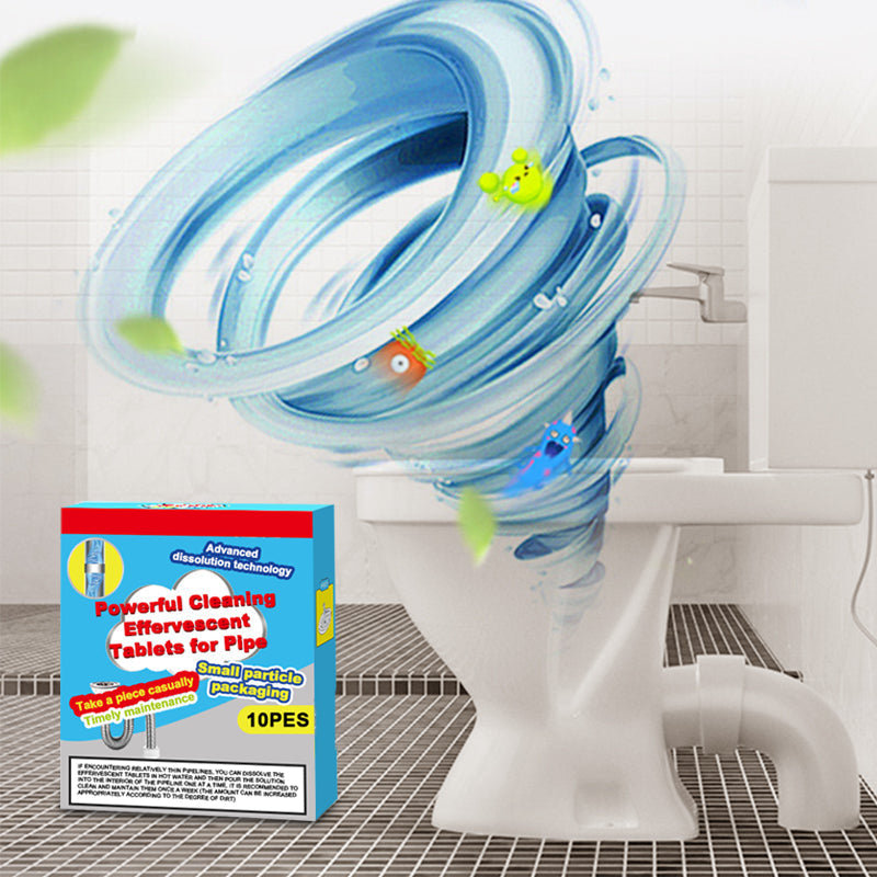 🥳2026 HOT SALE🥳💞50K+ SOLD!🧼💨 50% OFF! Pipe Cleaning Effervescent Tablets – Drop, fizz & flush away clogs. Dissolves hair & grease fast. No scrubbing, no harsh chemicals! 🚰✨