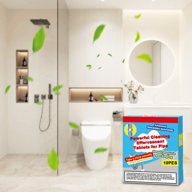🥳2026 HOT SALE🥳💞50K+ SOLD!🧼💨 50% OFF! Pipe Cleaning Effervescent Tablets – Drop, fizz & flush away clogs. Dissolves hair & grease fast. No scrubbing, no harsh chemicals! 🚰✨