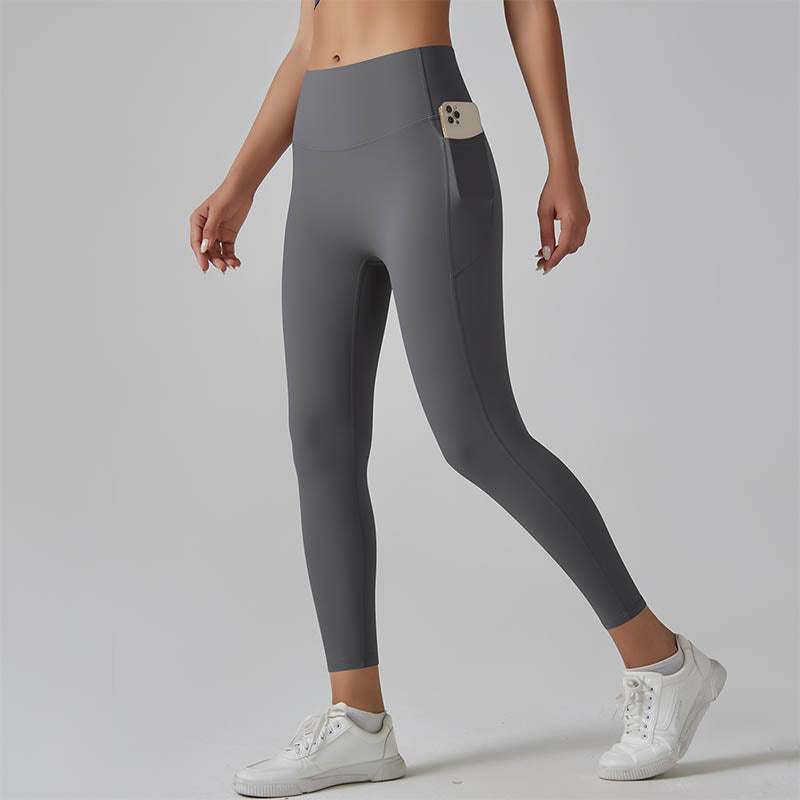 🥳2026 HOT SALE🥳💞50K+ SOLD!👵🧘‍♀️ 50% OFF! High-Waisted Seamless Yoga Leggings – Side pockets for phone & keys. Quick-dry, breathable & butt-lifting. Comfortable all day. Perfect for yoga or walks. 📱🌸