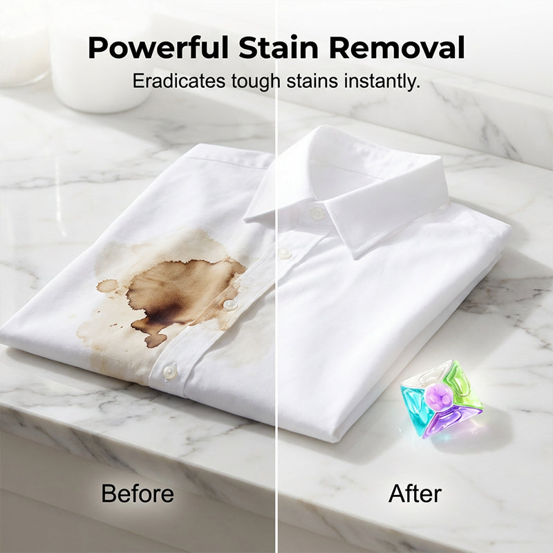 🥳2026 HOT SALE🥳💞50K+ SOLD!🔥 50% OFF! 5-in-1 Laundry Pods – Deep cleaning & sterilizing. 72hr long-lasting fragrance, powerful stain removal. Quick dissolve, no residue. Universal machine safe. 🧺✨