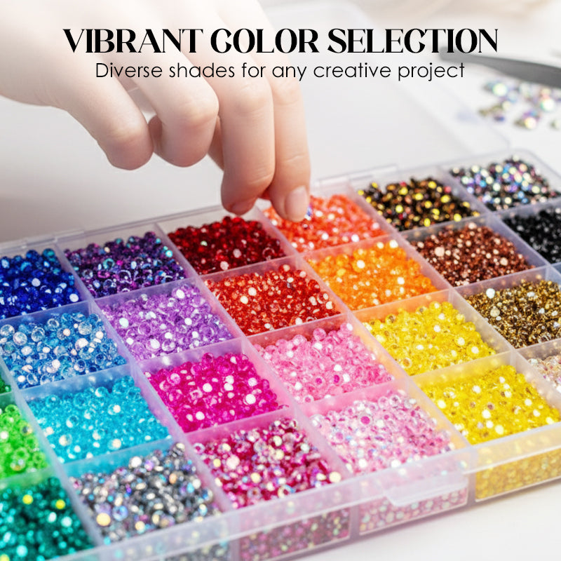 🥳2026 HOT SALE🥳💞50K+ SOLD! 💎✨ 50% OFF! Flatback Crystal Bedazzling Rhinestones Set – Vibrant multi‑colors, includes dotting pen & glue. Perfect for phone cases, shoes, bags & nail art – unleash your sparkle! 🎨🖌️