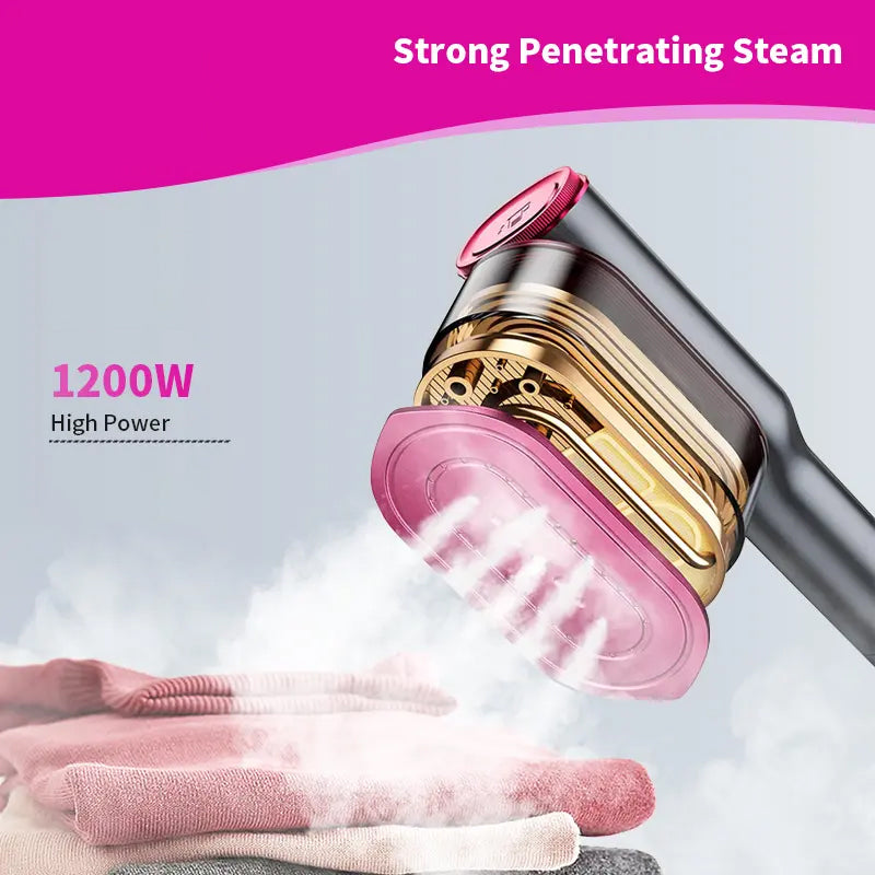 🥳2026 HOT SALE🥳💞50K+ SOLD!👔🌀 50% OFF! Lightweight Steamer Iron – 90° rotating head, ceramic plate & 7 modes. Perfect for collars & cuffs – gentle on silk, tough on creases! 💎💪