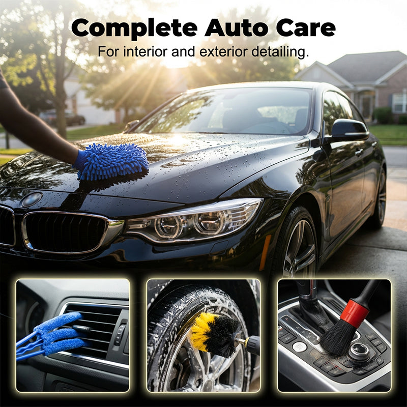 🥳2026 HOT SALE🥳💞50K+ SOLD!💥🔧🧽 50% OFF! Auto Detailing Brush Kit – Drill attachments for tough grime, scratch-free detail brushes. Complete set for showroom shine without the elbow grease. A must for DIY car care. 🇬🇧✨