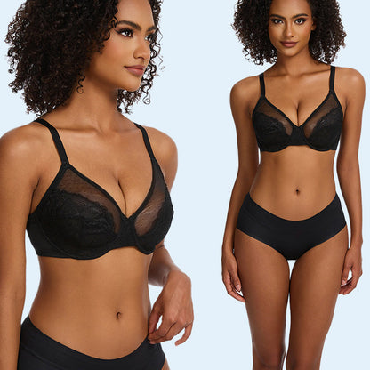 🥳2026 HOT SALE🥳💞50K+ SOLD!💥👵🌸 50% OFF! Lacsper Daisy Minimizer Bra – Full coverage, supportive underwire. Soft floral lace, non-padded. 4-layer seaming prevents poking. 13% spandex for all-day comfort. Smooths back bulges. 🎀✨
