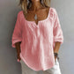 🥳2026 HOT SALE🥳💞50K+ SOLD!💕👗 50% OFF! Women’s Long Sleeve U-Neck Top – Soft fabric, flows beautifully. Elegant neckline frames collarbones. Perfect for layering or wearing solo. Your new go-to. 🌸✅