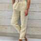 🥳2026 HOT SALE🥳💞50K+ SOLD!👖🌸 50% OFF! Cotton Linen Wide Leg Pants – Breathable & soft for summer. Elastic drawstring waist, easy on/off. Relaxed fit flatters every leg. Khaki, blue, black & more. Your everyday essential. 🌿✨