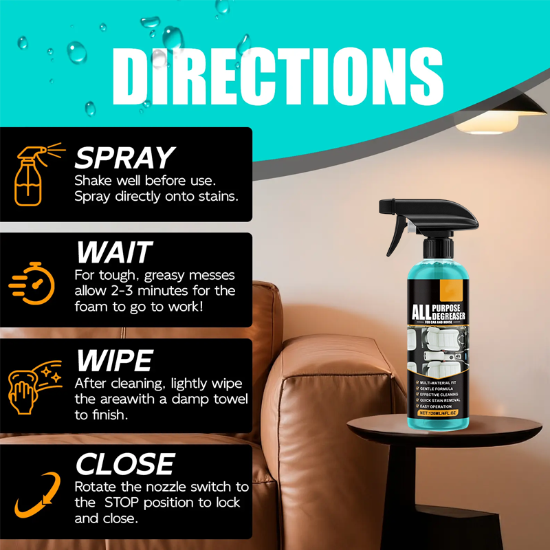 🥳2026 HOT SALE🥳💞50K+ SOLD!🏠🧴 50% OFF! All‑Purpose Degreaser Spray – 1 second stain removal. Gentle yet powerful. Perfect for stovetops, hoods & sinks. A must‑have for every home. 🛡️✨
