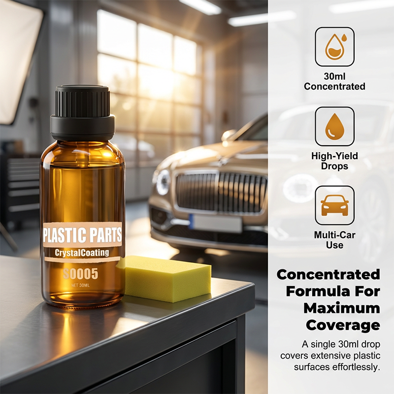🥳2026 HOT SALE🥳💞50K+ SOLD!💥🚗✨ 50% OFF! Car Plastic Restorer – Crystal coating transforms faded trims to deep black. Hydrophobic shield repels rain & UV. Non-greasy, streak-free finish. 🛡️🌧️