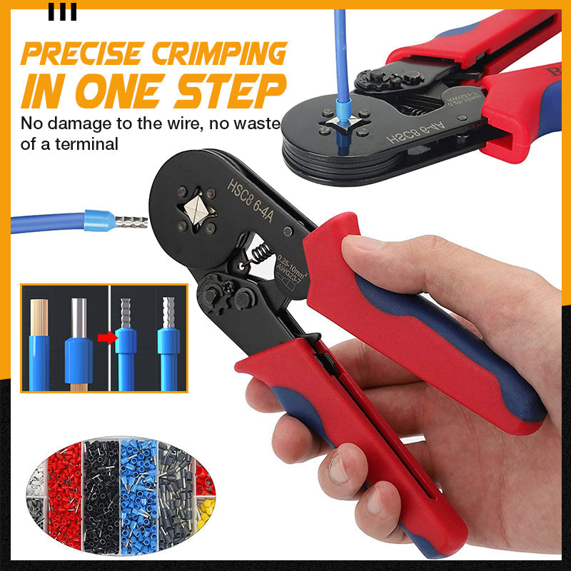 🥳2026 HOT SALE🥳💞50K+ SOLD! 🔧⚡ 50% OFF! Ratchet Wire Crimper Set – saves 50% effort, auto-release, precise crimps without damaging wires. Ergonomic grip, includes terminals. Perfect for DIY & repairs! 🛠️💪