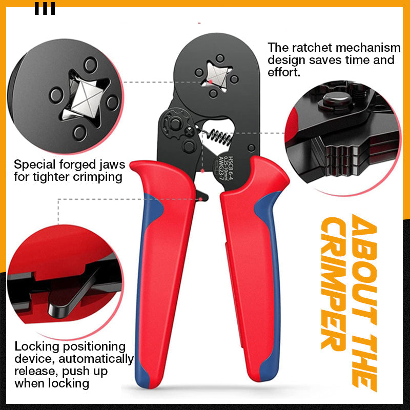 🥳2026 HOT SALE🥳💞50K+ SOLD! 🔧⚡ 50% OFF! Ratchet Wire Crimper Set – saves 50% effort, auto-release, precise crimps without damaging wires. Ergonomic grip, includes terminals. Perfect for DIY & repairs! 🛠️💪