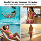 🥳2026 HOT SALE🥳💞50K+ SOLD!💕✨ 50% OFF! 3-Piece Tropical Bikini Set – Ruffled skirt adds flattering coverage. Adjustable halter top for perfect lift. Quick-dry & stretchy. A holiday must-have. 🎁🌊