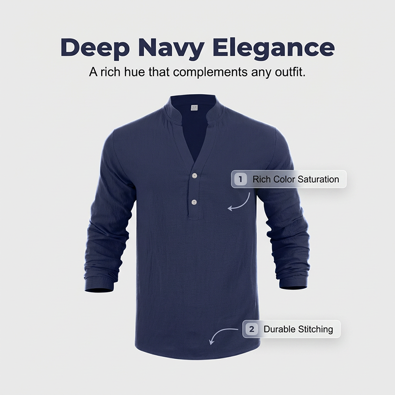 🥳2026 HOT SALE🥳💞50K+ SOLD!✅🌟 50% OFF! Men‘s Linen Blend Henley Shirt – Breathable & soft, all-day comfort. Classic button placket. Pairs with jeans or chinos. Your new go-to. 👔🕊️
