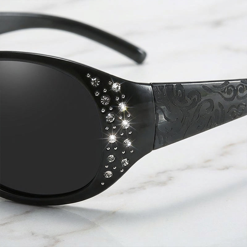 🥳2026 HOT SALE🥳💞50K+ SOLD!🌸✨ 50% OFF! Retro Oversized Sunglasses – Polarized lenses cut glare, UV400 protection. Rhinestone details for a touch of glamour. Flattering for all face shapes. A stylish essential. 🕶️💎