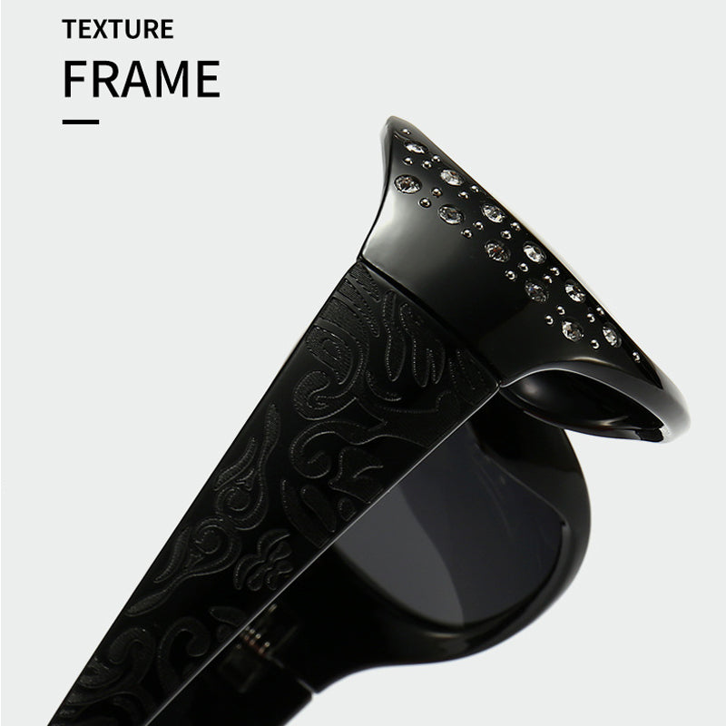 🥳2026 HOT SALE🥳💞50K+ SOLD!🌸✨ 50% OFF! Retro Oversized Sunglasses – Polarized lenses cut glare, UV400 protection. Rhinestone details for a touch of glamour. Flattering for all face shapes. A stylish essential. 🕶️💎
