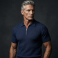 🥳2026 HOT SALE🥳💞50K+ SOLD!👔🔥 50% OFF! Short Sleeve Ribbed Knit Zip-Up Shirt – Muscle fit silhouette, high-stretch fabric. Quarter-zip collar for easy on/off. Soft & breathable. Perfect for casual or office. ✅✨