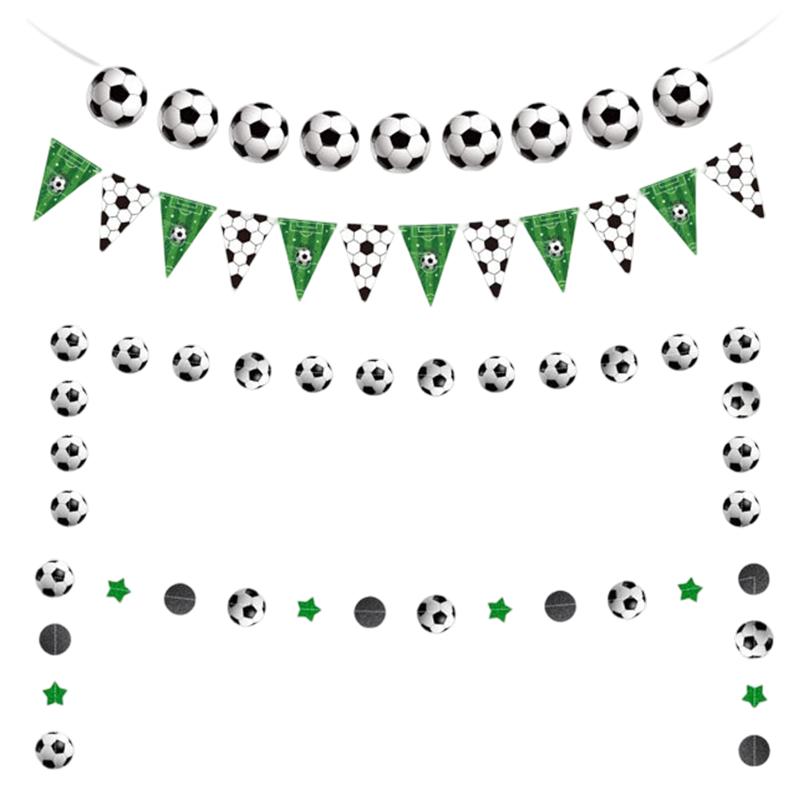 🥳2026 HOT SALE🥳💞50K+ SOLD!💥🎈🌟 50% OFF! Soccer Party Decor Kit – Dynamic soccer ball & trophy designs. Quick assembly, transforms any space in minutes. Great for kids' birthdays & World Cup watch parties. 🥳✅