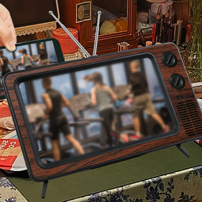 🥳2026 HOT SALE🥳💞50K+ SOLD! 📺✨ 50% OFF! Retro TV Phone Screen Magnifier – 1:1 HD, foldable, USB powered, surround sound. Turn your phone into a mini cinema anywhere! 🎬💪
