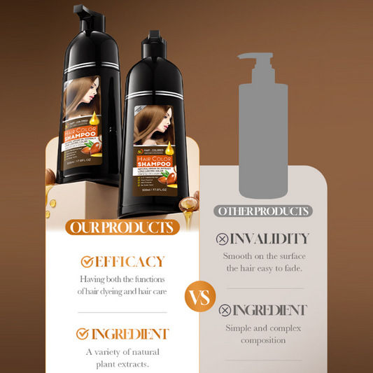 🥳2026 HOT SALE🥳💞50K+ SOLD!💥💆‍♀️🌿 50% OFF! 4-in-1 Gentle Hair Color Shampoo – Dyes, cleanses & moisturizes in 5 minutes. Argan oil & plant extracts, gentle on scalp. Long-lasting, natural color. Your at-home salon. 🧴✨