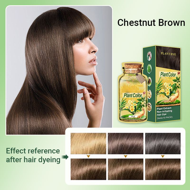 🥳2026 HOT SALE🥳💞50K+ SOLD!🌿✨ 50% OFF! Plant Extract Hair Dye – Ammonia-free, paraben-free. Enriched with ginseng & ginger. Gentle on scalp, nourishes hair. Natural Black, Chestnut Brown & more. 🛡️💆‍♀️