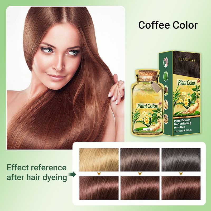 🥳2026 HOT SALE🥳💞50K+ SOLD!🌿✨ 50% OFF! Plant Extract Hair Dye – Ammonia-free, paraben-free. Enriched with ginseng & ginger. Gentle on scalp, nourishes hair. Natural Black, Chestnut Brown & more. 🛡️💆‍♀️