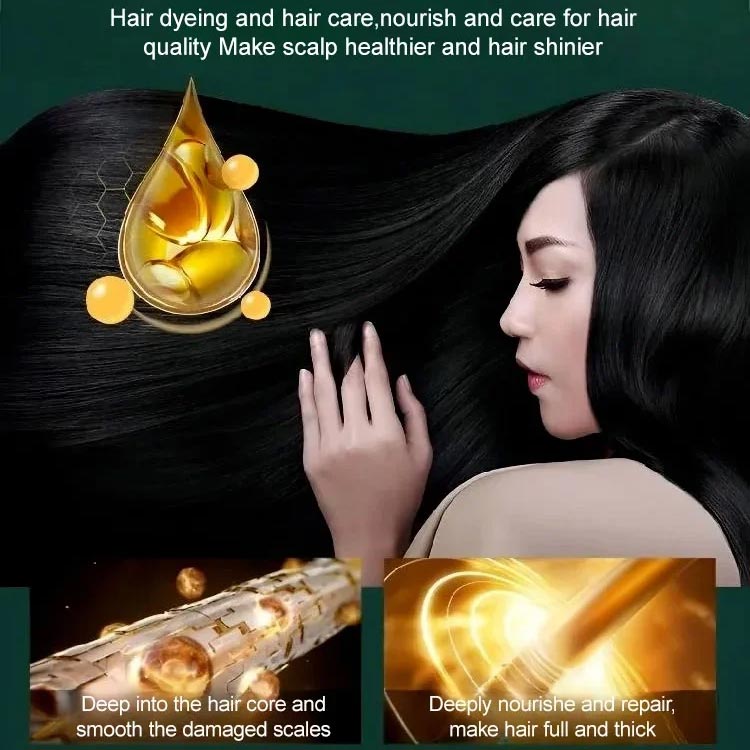🥳2026 HOT SALE🥳💞50K+ SOLD!🌿✨ 50% OFF! Plant Extract Hair Dye – Ammonia-free, paraben-free. Enriched with ginseng & ginger. Gentle on scalp, nourishes hair. Natural Black, Chestnut Brown & more. 🛡️💆‍♀️