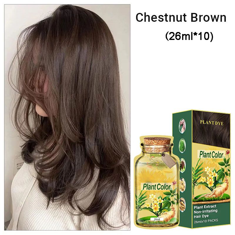 🥳2026 HOT SALE🥳💞50K+ SOLD!🌿✨ 50% OFF! Plant Extract Hair Dye – Ammonia-free, paraben-free. Enriched with ginseng & ginger. Gentle on scalp, nourishes hair. Natural Black, Chestnut Brown & more. 🛡️💆‍♀️