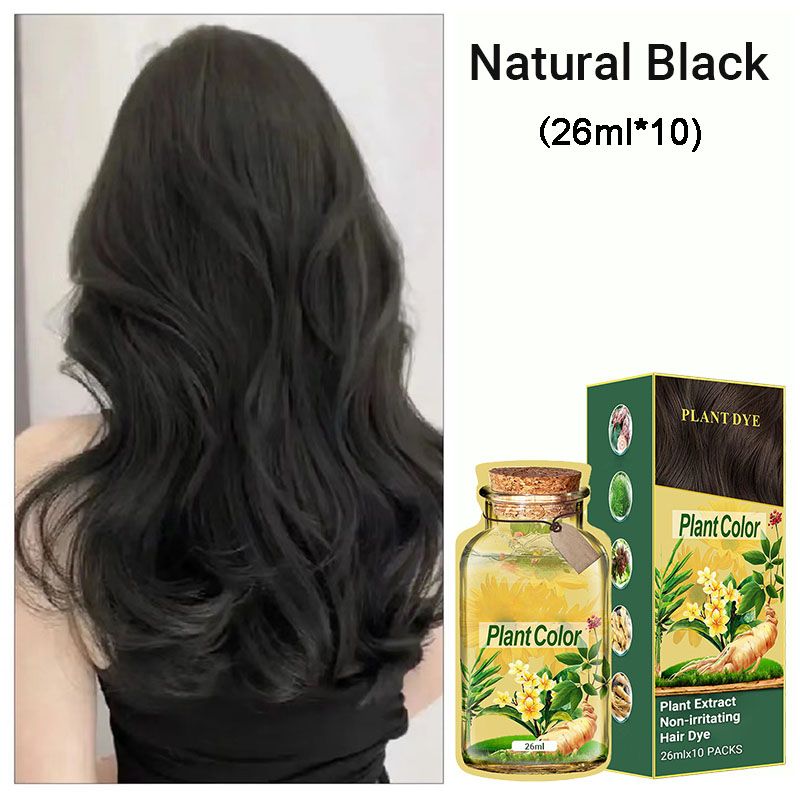 🥳2026 HOT SALE🥳💞50K+ SOLD!🌿✨ 50% OFF! Plant Extract Hair Dye – Ammonia-free, paraben-free. Enriched with ginseng & ginger. Gentle on scalp, nourishes hair. Natural Black, Chestnut Brown & more. 🛡️💆‍♀️