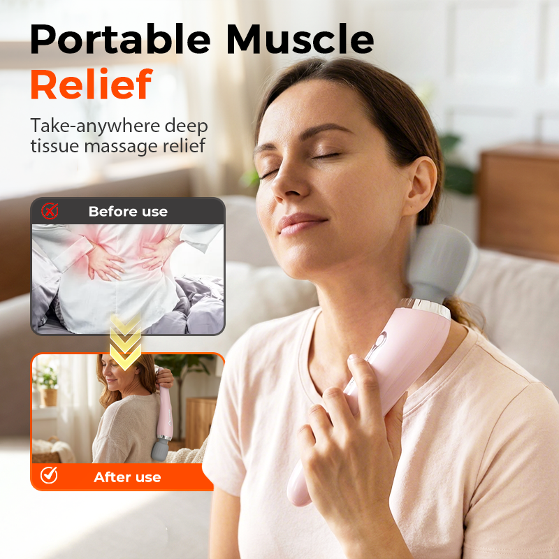 🥳2026 HOT SALE🥳💞50K+ SOLD!🌡️💆‍♂️ 50% OFF! Portable Electric Hand Massager – Cordless, lightweight, 5 heat levels. Soothes neck, back & shoulder pain anywhere. Your personal relaxation tool! 🧘‍♀️✨
