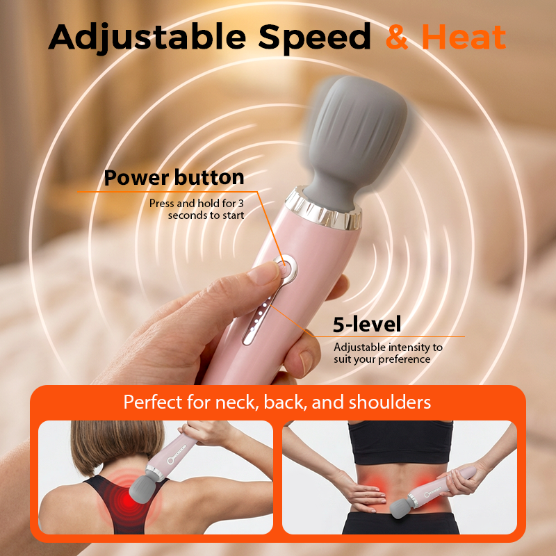 🥳2026 HOT SALE🥳💞50K+ SOLD!🌡️💆‍♂️ 50% OFF! Portable Electric Hand Massager – Cordless, lightweight, 5 heat levels. Soothes neck, back & shoulder pain anywhere. Your personal relaxation tool! 🧘‍♀️✨