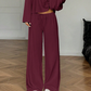 🥳2026 HOT SALE🥳💞50K+ SOLD!💕👖 50% OFF! 2-Piece Off-Shoulder Outfit – Wear together or mix & match. Flowing wide-leg pants, all-day comfort. Perfect for lounging or casual outings. Your new favourite. 🌿✅