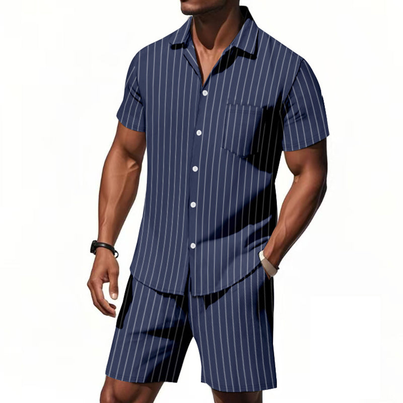 🥳2026 HOT SALE🥳💞50K+ SOLD!🏖️💨 50% OFF! 2-Piece Beach Set – Lightweight & moisture-wicking. Unbuttoned for casual beach look, buttoned up for smart-casual. 6 colors, sizes S-3XL. Your summer essential. 🩳✨