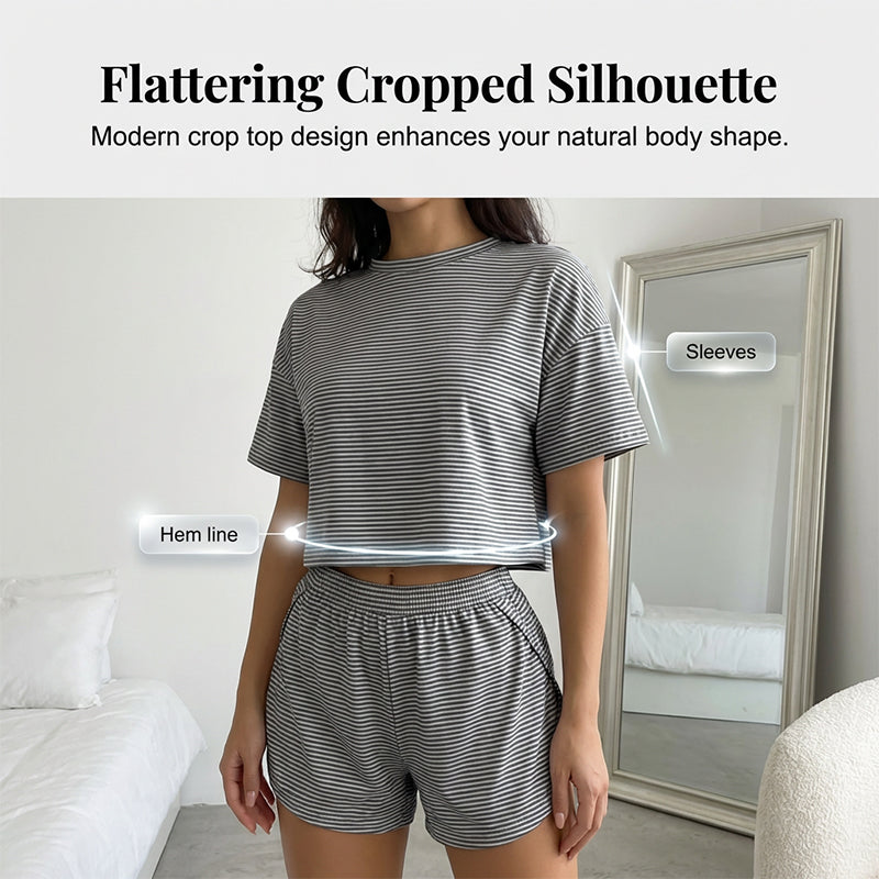 🥳2026 HOT SALE🥳💞50K+ SOLD!💕🌿 50% OFF! Women's 2-Piece Lounge Set – Loose fit, no binding. Elastic waist stays comfy. Light gray, deep gray, green & pink. A wardrobe essential. 🛡️🕊️