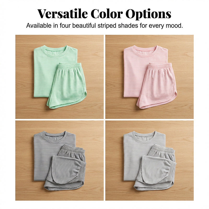 🥳2026 HOT SALE🥳💞50K+ SOLD!💕🌿 50% OFF! Women's 2-Piece Lounge Set – Loose fit, no binding. Elastic waist stays comfy. Light gray, deep gray, green & pink. A wardrobe essential. 🛡️🕊️