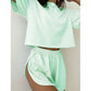 🥳2026 HOT SALE🥳💞50K+ SOLD!💕🌿 50% OFF! Women's 2-Piece Lounge Set – Loose fit, no binding. Elastic waist stays comfy. Light gray, deep gray, green & pink. A wardrobe essential. 🛡️🕊️