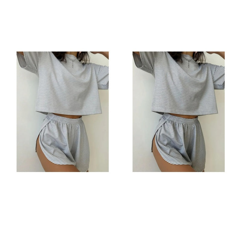 🥳2026 HOT SALE🥳💞50K+ SOLD!💕🌿 50% OFF! Women's 2-Piece Lounge Set – Loose fit, no binding. Elastic waist stays comfy. Light gray, deep gray, green & pink. A wardrobe essential. 🛡️🕊️