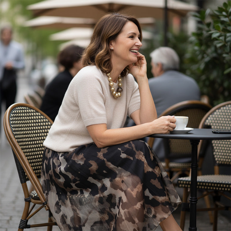 🥳2026 HOT SALE🥳💞50K+ SOLD!💥👗🌿 50% OFF! Women‘s 2-Piece Sweater Set – Leopard print skirt, soft knit top. Flattering A-line silhouette. Sizes up to 5XL. Effortless style for every body. 🎀🕊️