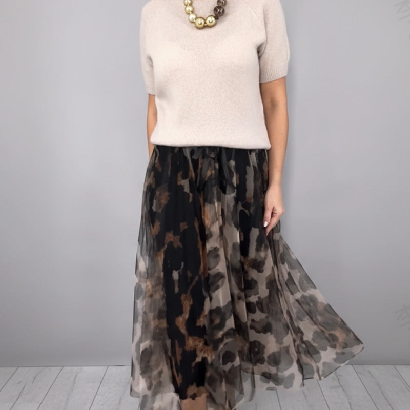 🥳2026 HOT SALE🥳💞50K+ SOLD!💥👗🌿 50% OFF! Women‘s 2-Piece Sweater Set – Leopard print skirt, soft knit top. Flattering A-line silhouette. Sizes up to 5XL. Effortless style for every body. 🎀🕊️