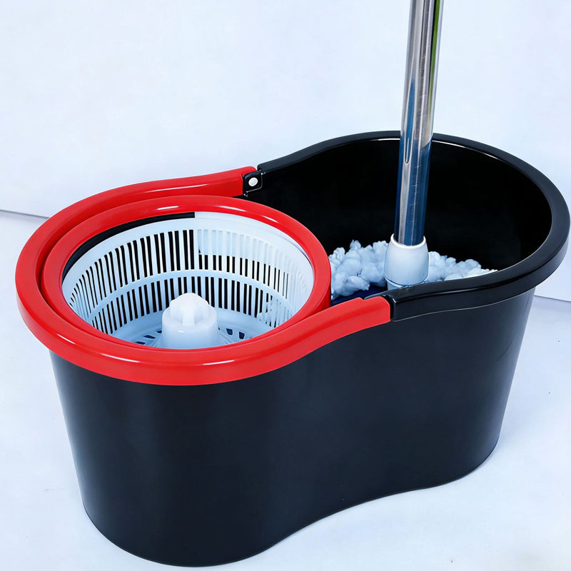 Hands-free floor mop with dual drive
