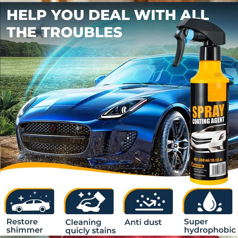 🥳2026 HOT SALE🥳💞50K+ SOLD! 💧✨ 50% OFF! Nano Hydrophobic Car Coating Spray – Repels water, mud & grime – enhances gloss & shine. Fills fine scratches – spray-on, wipe-off protection! 🚗🛡️