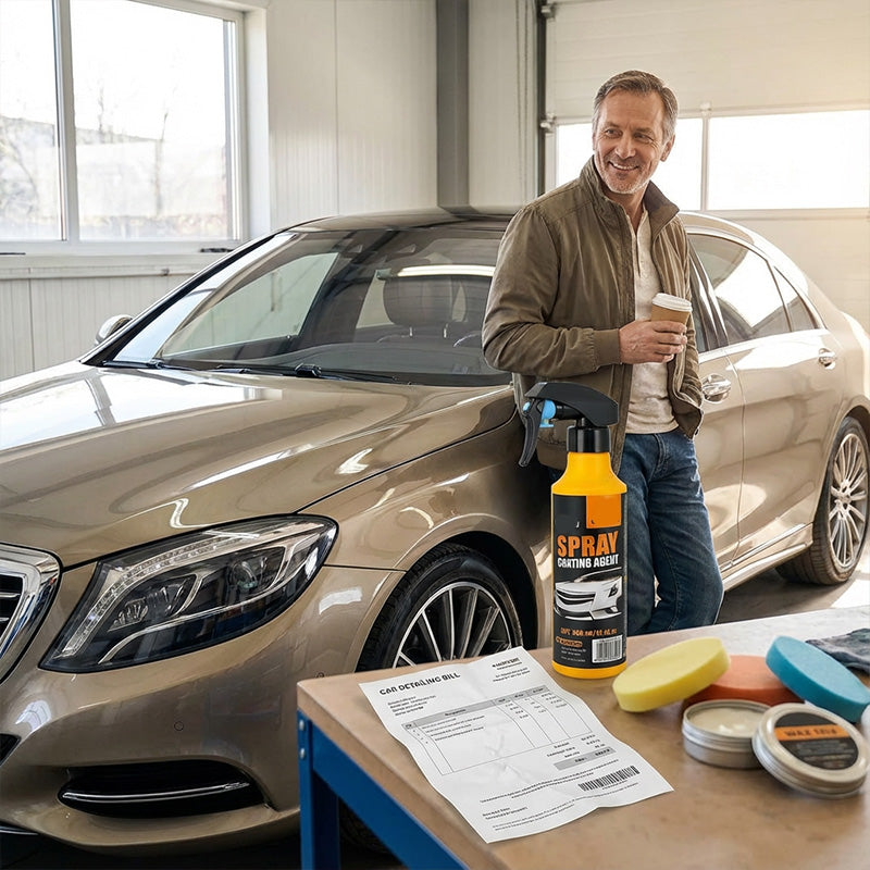 🥳2026 HOT SALE🥳💞50K+ SOLD! 💧✨ 50% OFF! Nano Hydrophobic Car Coating Spray – Repels water, mud & grime – enhances gloss & shine. Fills fine scratches – spray-on, wipe-off protection! 🚗🛡️