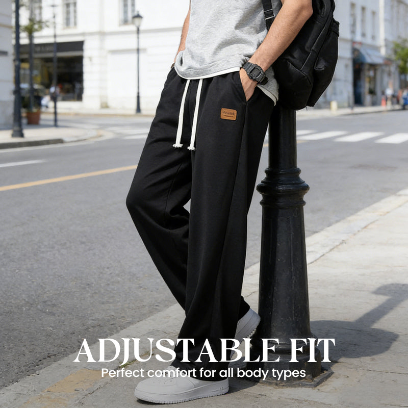 🥳2026 HOT SALE🥳💞50K+ SOLD!🛡️👖 50% OFF! Stretch Straight‑Leg Pants – Breathable, wrinkle‑resistant fabric. Multi‑pockets for essentials, drawstring for custom fit. Versatile for any casual scene. 🏃‍♂️💫