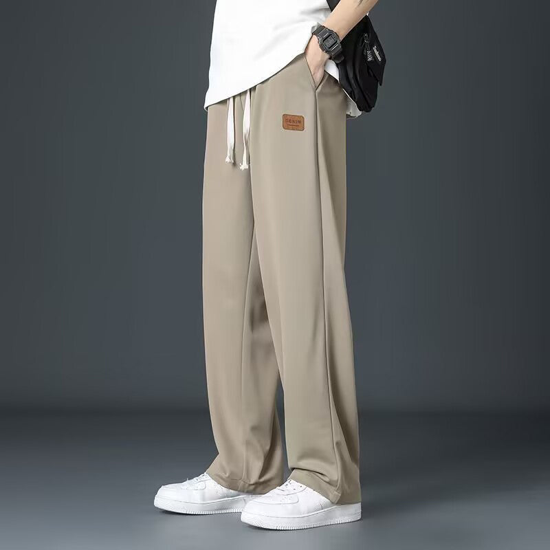 🥳2026 HOT SALE🥳💞50K+ SOLD!🛡️👖 50% OFF! Stretch Straight‑Leg Pants – Breathable, wrinkle‑resistant fabric. Multi‑pockets for essentials, drawstring for custom fit. Versatile for any casual scene. 🏃‍♂️💫
