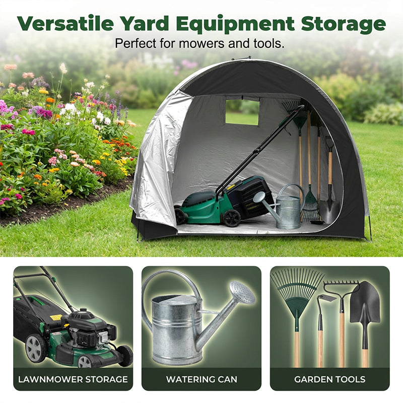 🥳2026 HOT SALE🥳💞50K+ SOLD!⛺☔ 50% OFF! Outdoor Bike Storage Tent – Waterproof & UV‑protected Oxford fabric. Holds 2 adult bikes or a lawnmower – keep your gear safe all year! 🚲✨