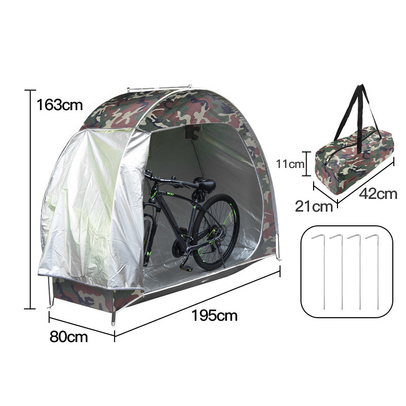 🥳2026 HOT SALE🥳💞50K+ SOLD!⛺☔ 50% OFF! Outdoor Bike Storage Tent – Waterproof & UV‑protected Oxford fabric. Holds 2 adult bikes or a lawnmower – keep your gear safe all year! 🚲✨