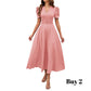 🥳2026 HOT SALE🥳💞50K+ SOLD!💥💕🌿 50% OFF! Elegant Puff Sleeve Dress – V-neck & high waist create hourglass shape. Breathable, wrinkle-resistant. Perfect for mature women. 👗✅